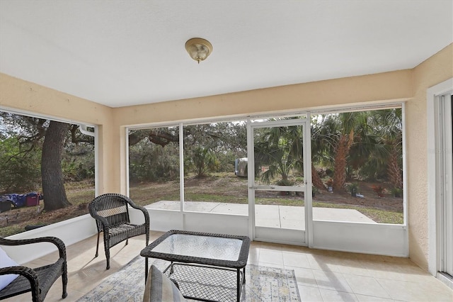 view of sunroom / solarium