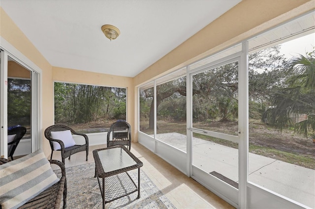 sunroom featuring a wealth of natural light