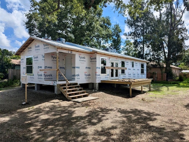 property under construction featuring a deck