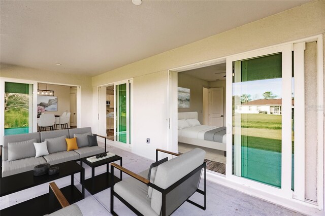 view of patio / terrace with outdoor lounge area