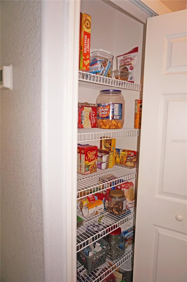 view of pantry