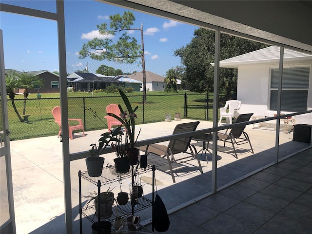 sunroom featuring plenty of natural light