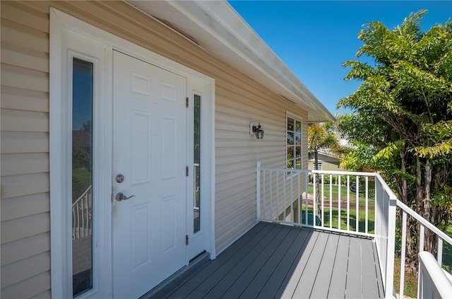 view of deck