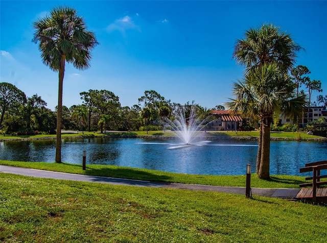 view of water feature