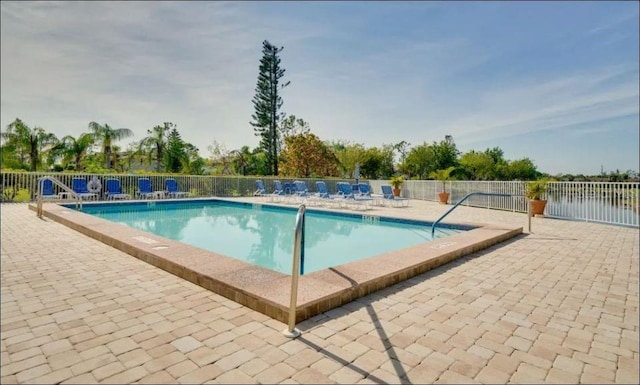 view of pool with a patio area