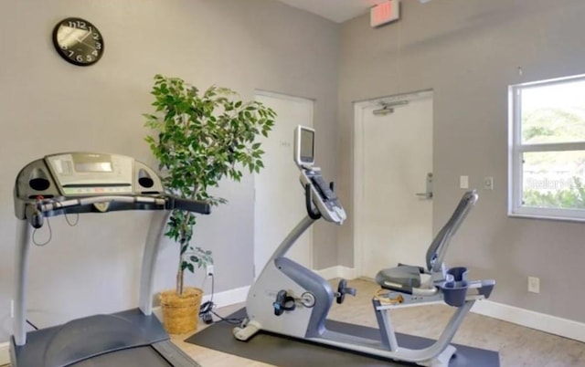 view of exercise room