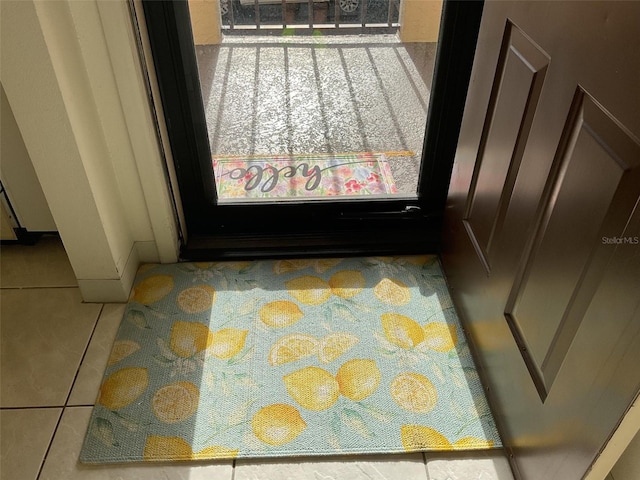 room details with tile patterned floors