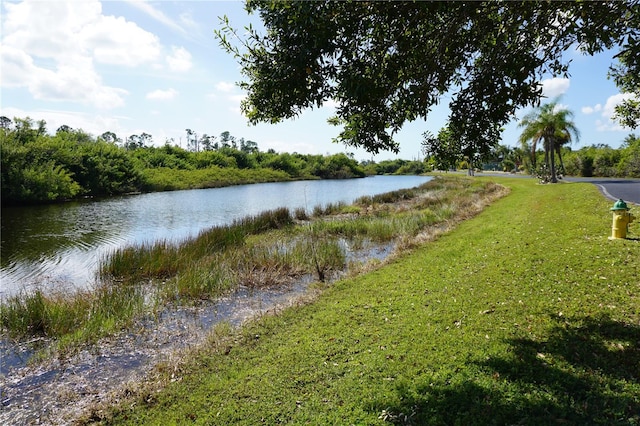 view of property view of water