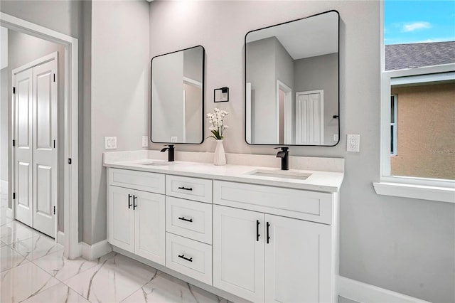 bathroom featuring vanity