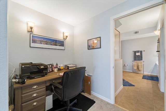 5127 Melbourne St Unit F-204, Port Charlotte, FL 33980 - office with baseboards and light tile patterned floors