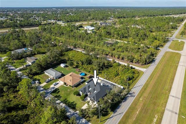 birds eye view of property