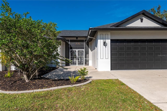 ranch-style house with a garage