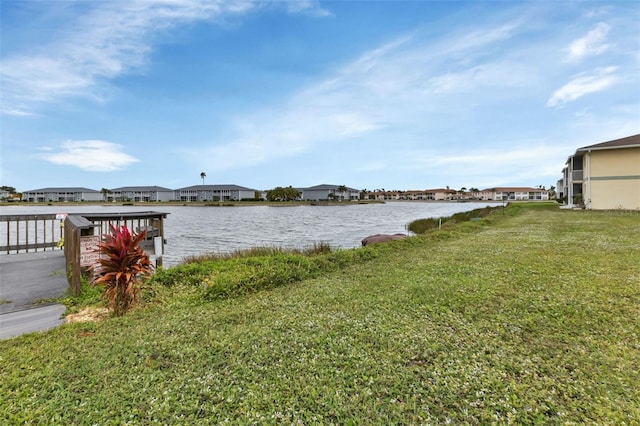 property view of water featuring a residential view