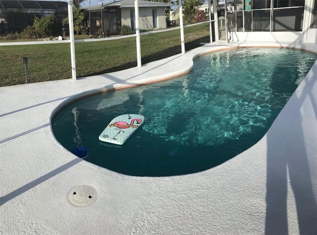 4127 Gardner Dr, Port Charlotte, FL 33952 - outdoor pool with a yard