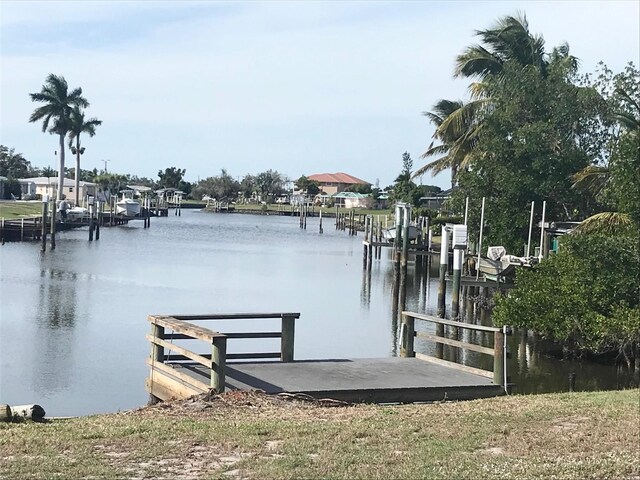 4127 Gardner Dr, Port Charlotte, FL 33952 - view of dock with a water view
