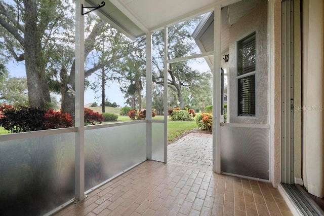 view of sunroom / solarium