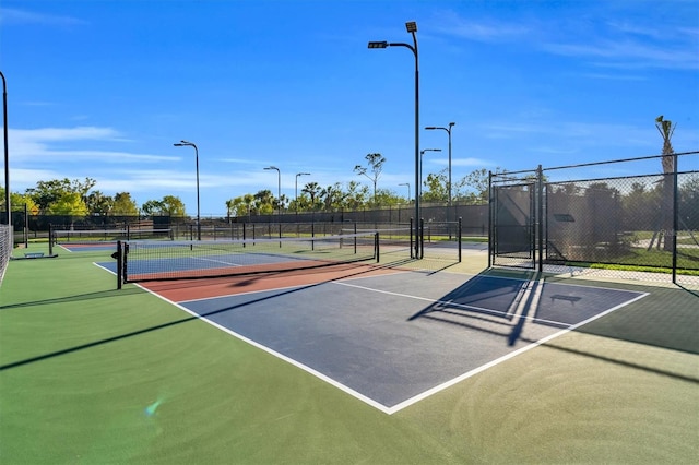 view of tennis court