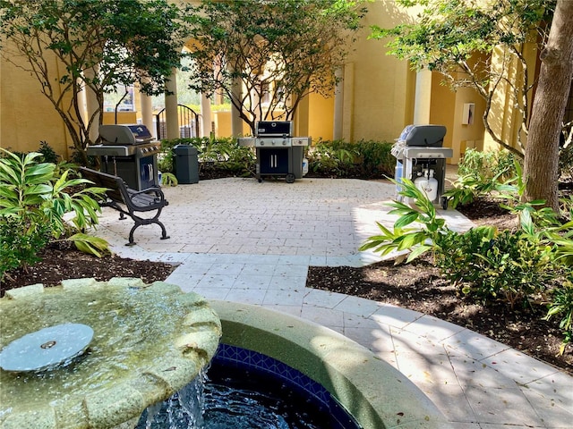 view of patio / terrace featuring grilling area