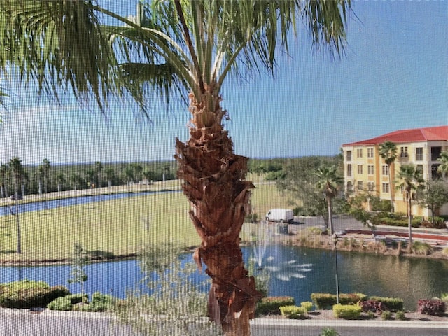 view of water feature