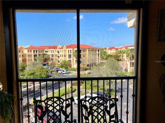 view of balcony