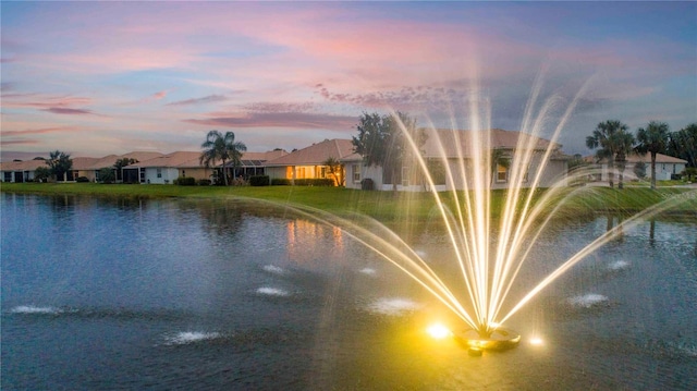 view of water feature