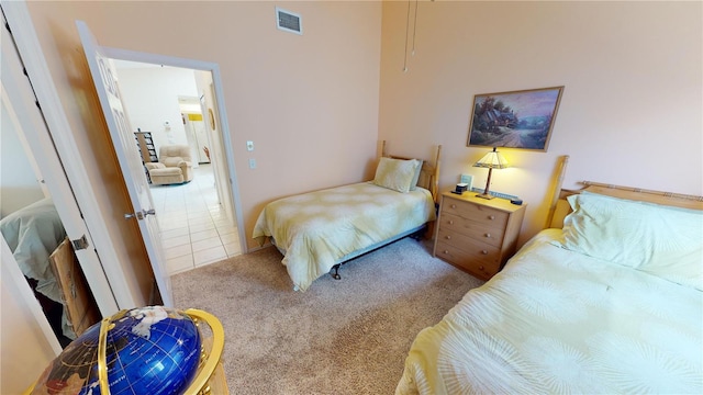 view of tiled bedroom