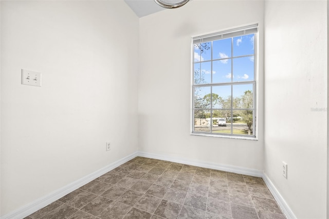 view of tiled empty room