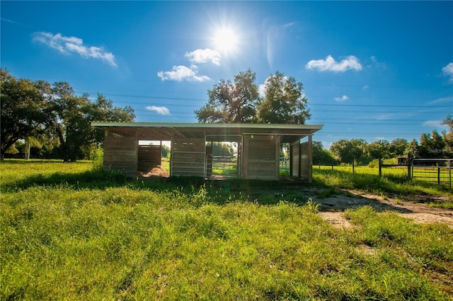 view of outdoor structure