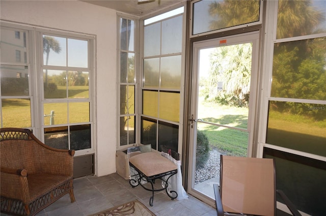 view of sunroom / solarium