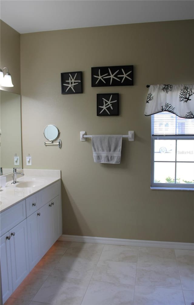 bathroom featuring vanity