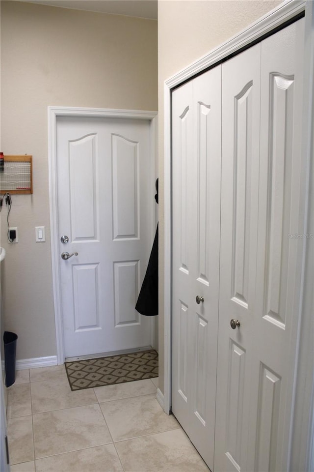 interior space featuring tile patterned floors