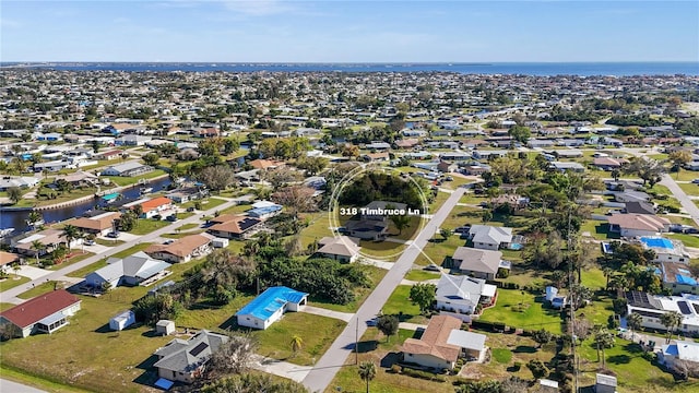 view of aerial view