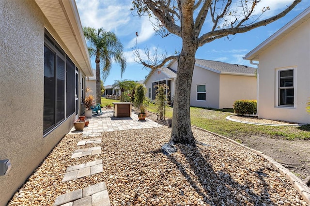 view of yard with a patio area