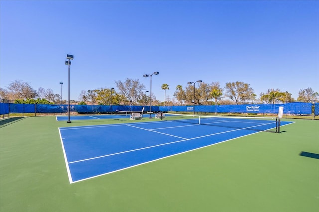 view of sport court featuring basketball court