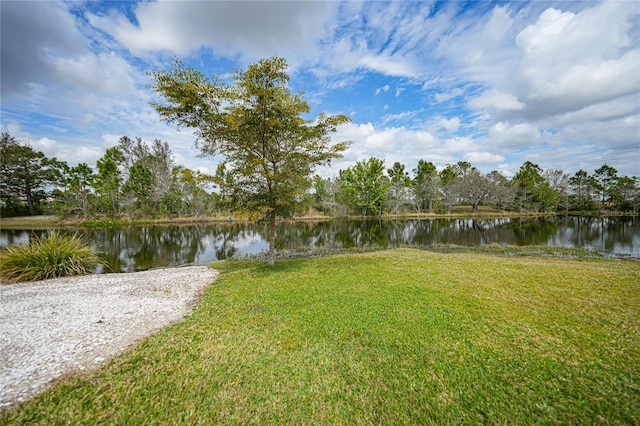 view of property view of water