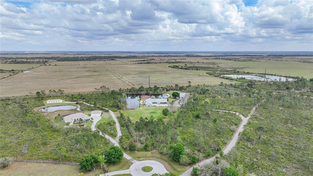 bird's eye view featuring a rural view