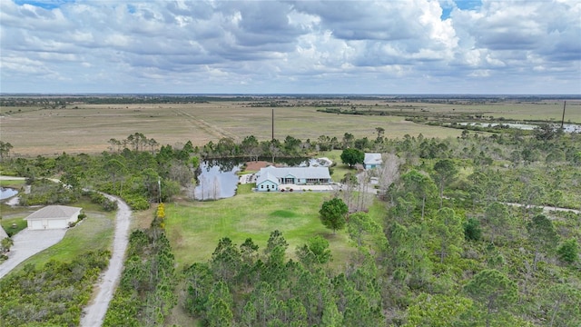 bird's eye view featuring a rural view