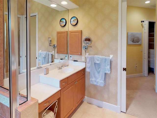 bathroom featuring vanity