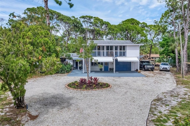 view of front of home featuring a garage