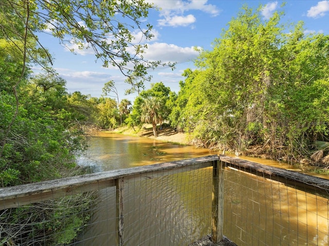 view of water feature