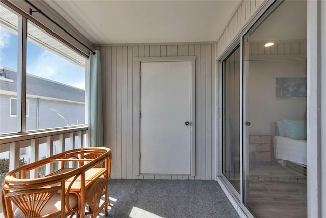 view of sunroom / solarium