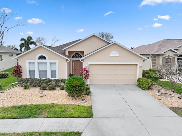 ranch-style house with a garage