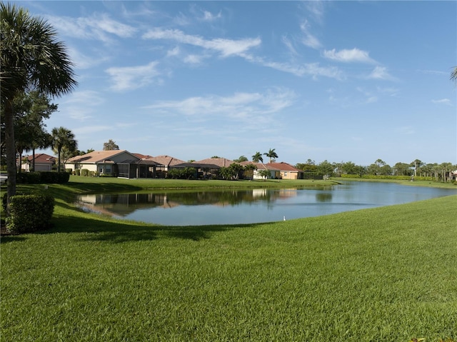 view of water feature