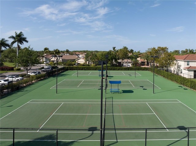 view of tennis court