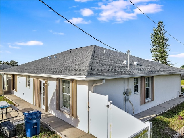 view of rear view of property