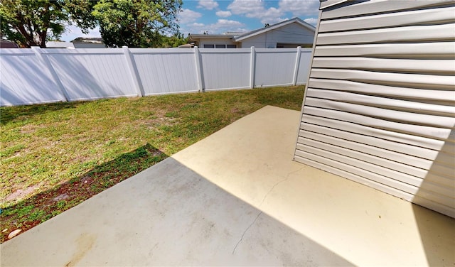 view of yard featuring a patio