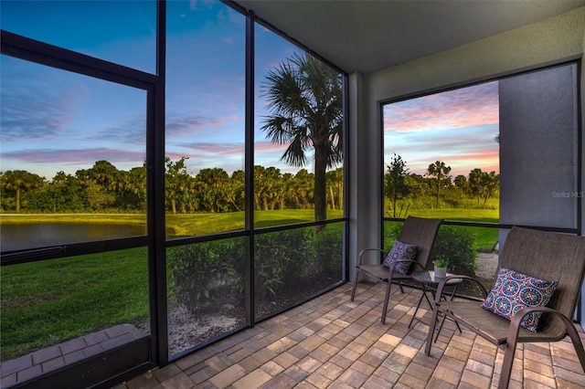 view of sunroom