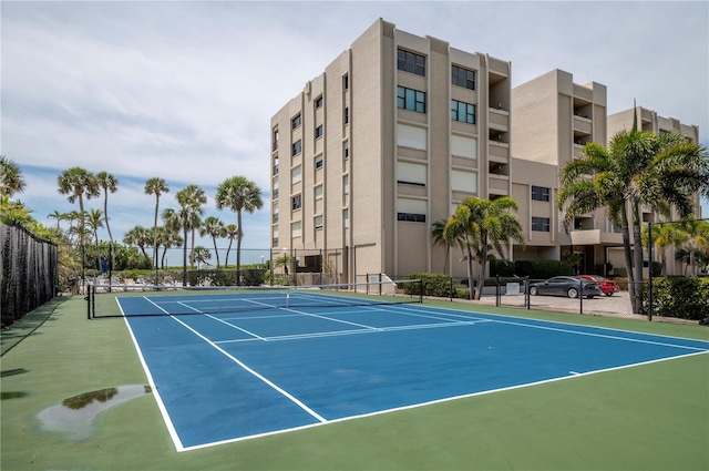 view of sport court