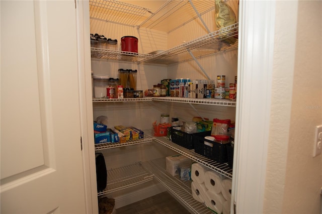 view of pantry