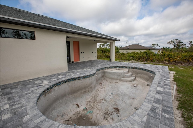 view of pool with a patio